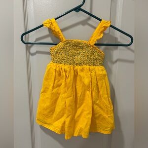 Tommy Bahama Yellow Smocked Sundress